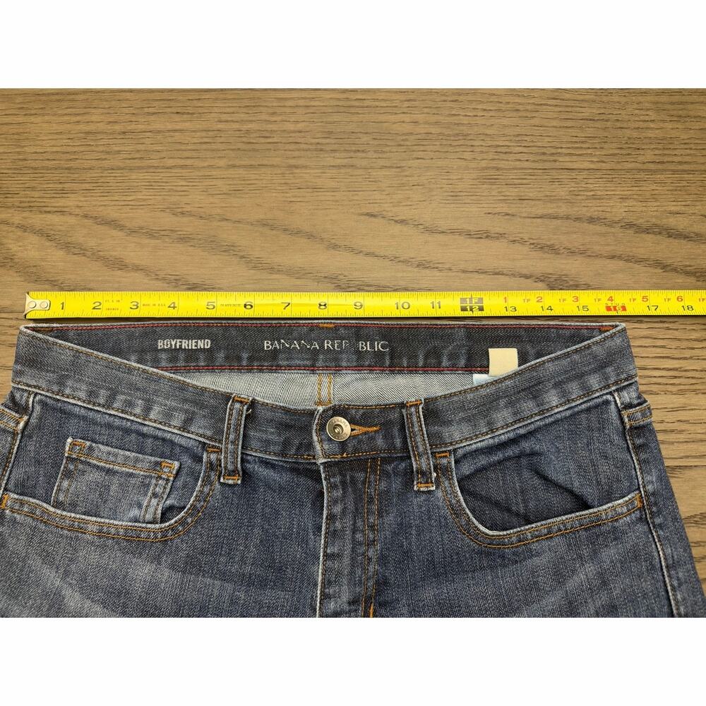 Banana Republic Boyfriend Jeans Womens 27 Medium Wash Stretch Denim - Picture 5 of 10